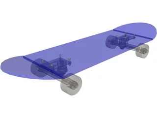 Skateboard 3D Model preview