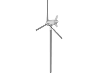 Wind Turbine 3D Model preview