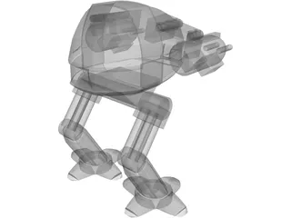 RoboCop Cyborg 3D Model preview