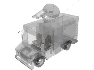 Chevrolet TV Van (1988) 3D Model preview