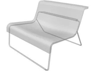 Bench Kartell 3D Model preview