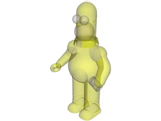 Simpsons Homer 3D Model preview
