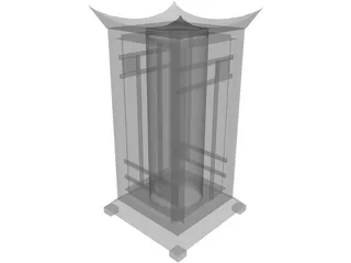 Lamp Oriental 3D Model preview