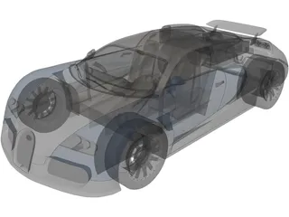 Bugatti Veyron 3D Model preview