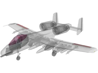 A-10 Warthog 3D Model preview