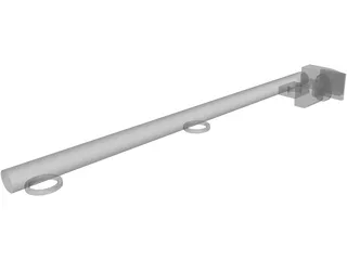 Safety Stanchion 3D Model preview