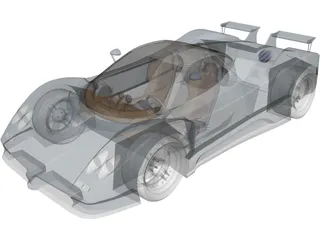 Pagani Zonda 3D Model preview