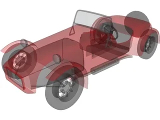 Lotus Super Seven 3D Model preview