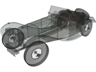 Jaguar SS100 (1935) 3D Model preview