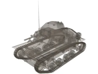 Fiat L3-33/1 3D Model preview