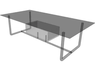 Table Coffee Modern Small 3D Model preview