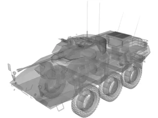 Mowag Piranha 3D Model preview