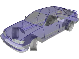 Ford Scorpio 3D Model preview