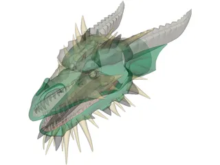 Dragon Head 3D Model preview