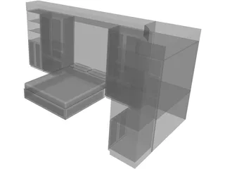 Wall Bed System 3D Model preview