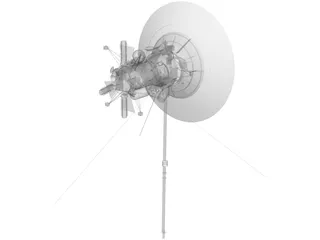 Space Satellite 3D Model preview