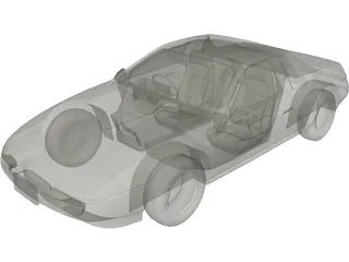 Pontiac Fiero GT 3D Model preview