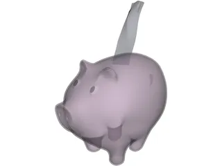 Piggy Bank 3D Model preview