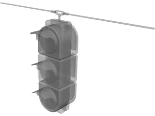 Traffic Light 3D Model preview