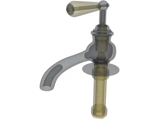 Compression Faucet 3D Model preview