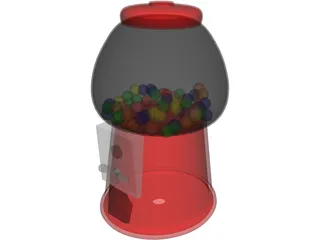 Gumball Machine 3D Model preview
