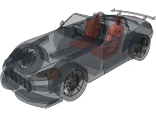 Honda S2000 [Tuned] 3D Model preview