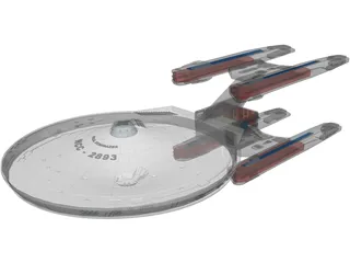 Star Trek Ship 3D Model preview