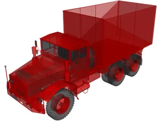 Farm Truck L912 3D Model preview