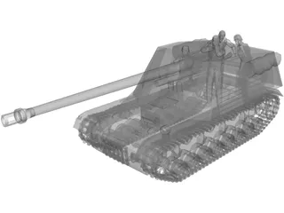 Panzerjager Nashorn 3D Model preview