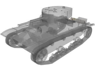 T-26B 3D Model preview