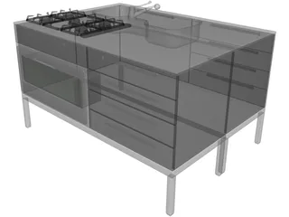 Kitchen 3D Model preview