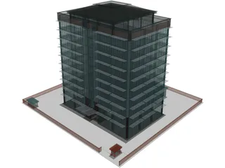 Tech Office Building 3D Model preview