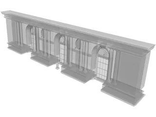 GC Station NYC Frontside 3D Model preview
