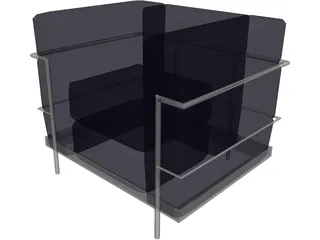 Corbusier Chair 3D Model preview