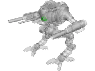 Uziel Battletech 3D Model preview