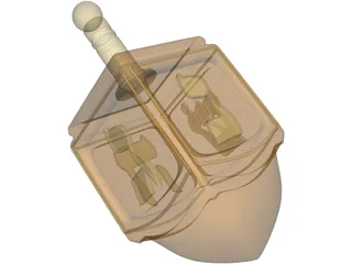 Dreidel 3D Model preview