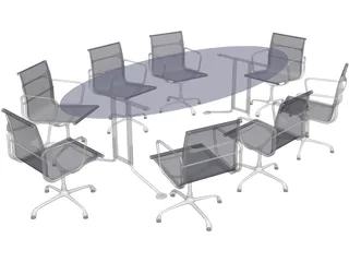 Conference Table 3D Model preview