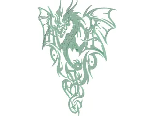 Chinese Dragon 3D Model preview
