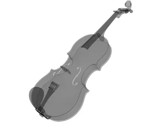 Violin G. Ornati (1921) 3D Model preview