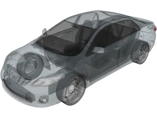 Toyota Corolla Sedan (2010) 3D Model preview