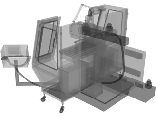 Milling Machine VHF-680 3D Model preview