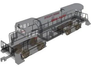 Union Pacific Train 3D Model preview