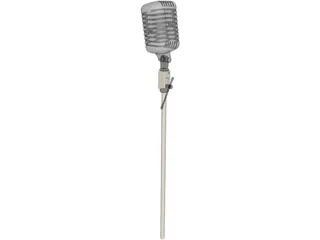 Microphone 3D Model preview