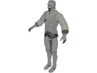 Cowboy British 3D Model preview