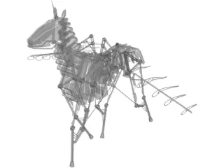 Mechanical Horse 3D Model preview
