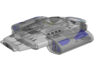 Star Trek USS Defiant 3D Model preview