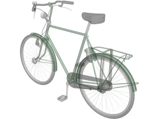 City Bicycle 3D Model preview
