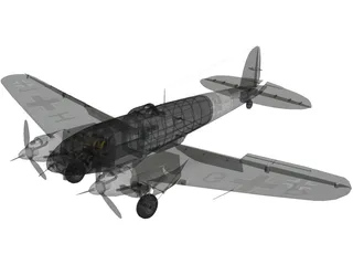 Heinkel He111H 3D Model preview
