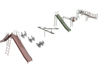 Playground Set 3D Model preview