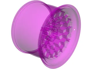 Honeycomb Rim 3D Model preview